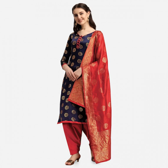 https://www.wavique.com/products/navy-blue-red-woven-design-banarasi-unstitched-dress-material