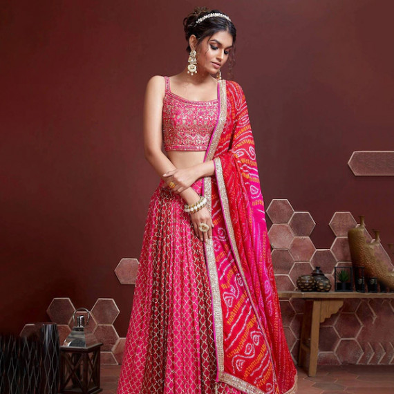 https://www.wavique.com/products/pink-white-embellished-thread-work-semi-stitched-lehenga-unstitched-blouse-with-dupatta