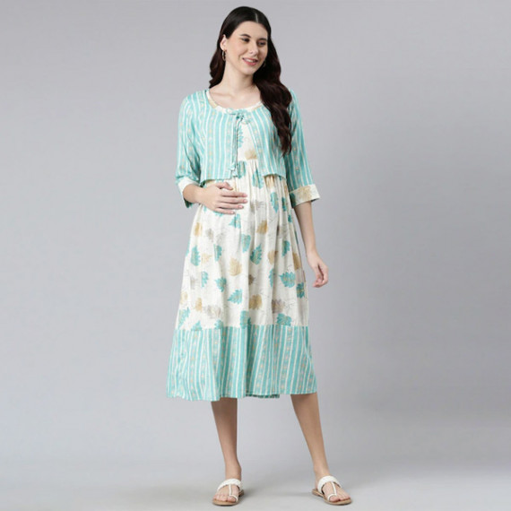 https://www.wavique.com/products/women-off-white-green-floral-maternity-a-line-midi-dress