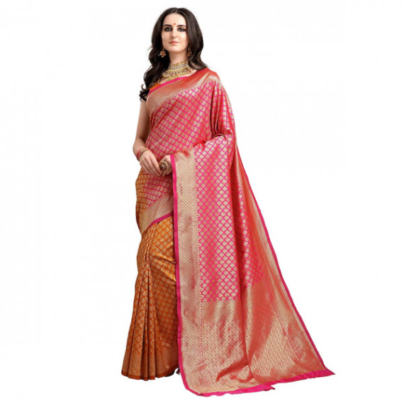 https://www.wavique.com/products/pink-mustard-yellow-ethnic-motifs-woven-design-half-half-kanjeevaram-saree